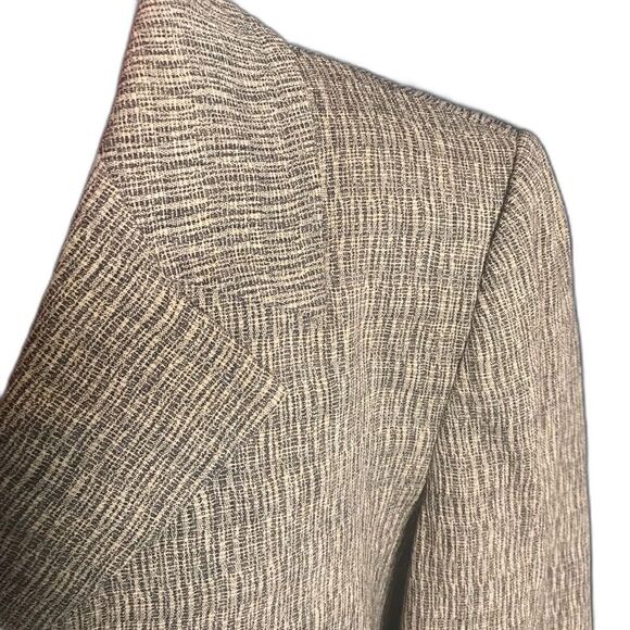 Le Suit Blazer Women’s Plus Size 16 Beige 3/4 Sleeve Button Front Pockets - Picture 5 of 8